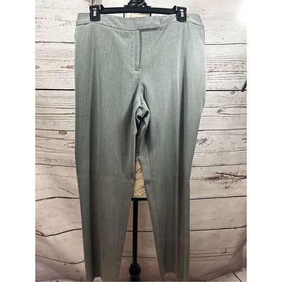 Liz Claiborne Pants - Liz Claiborne Sloane Petite‎ Womens Gray Dress Pants Size 10